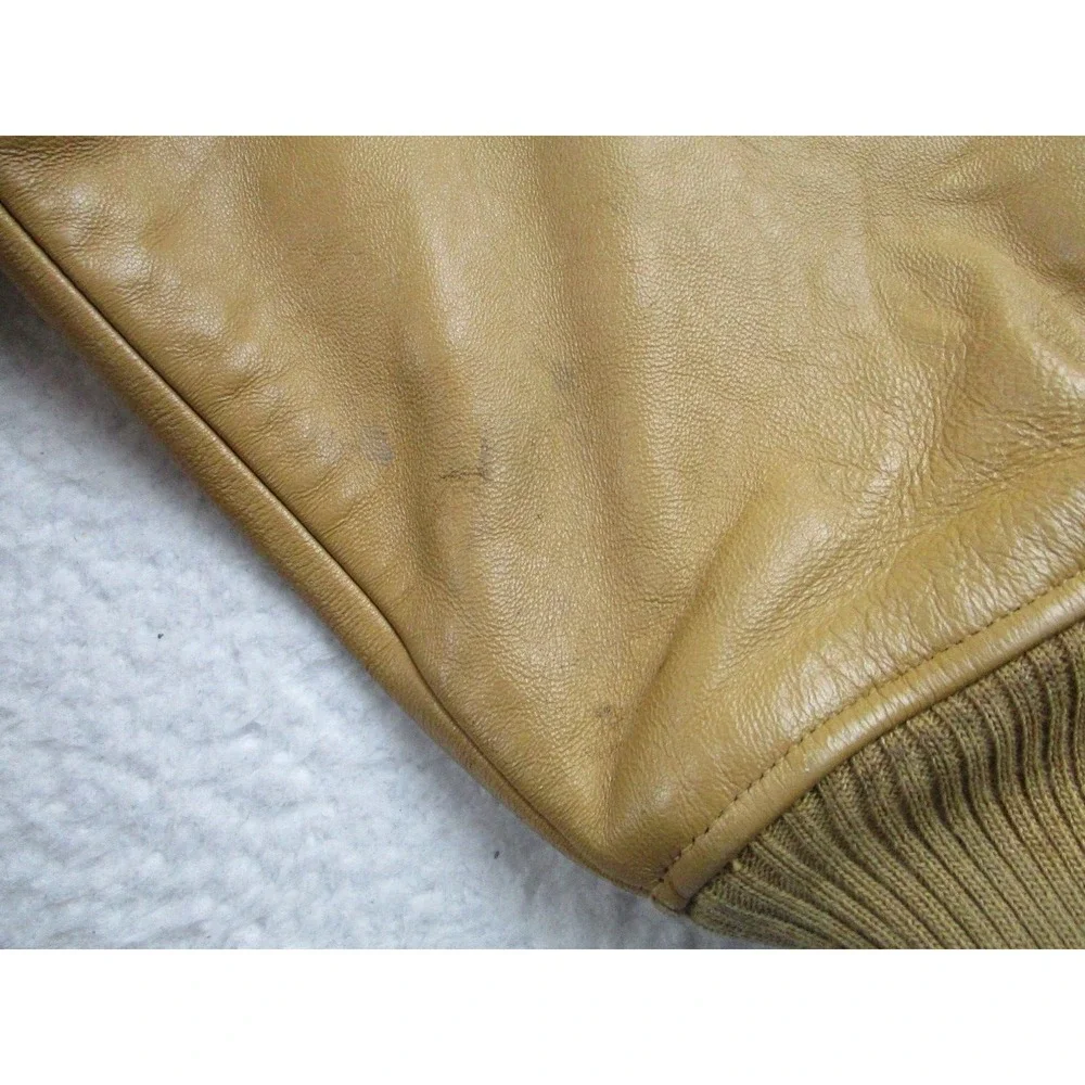 Avirex Leather Varsity Bomber Jacket Mens Size 4XL‎ Vintage 90s Y2K King Casino
